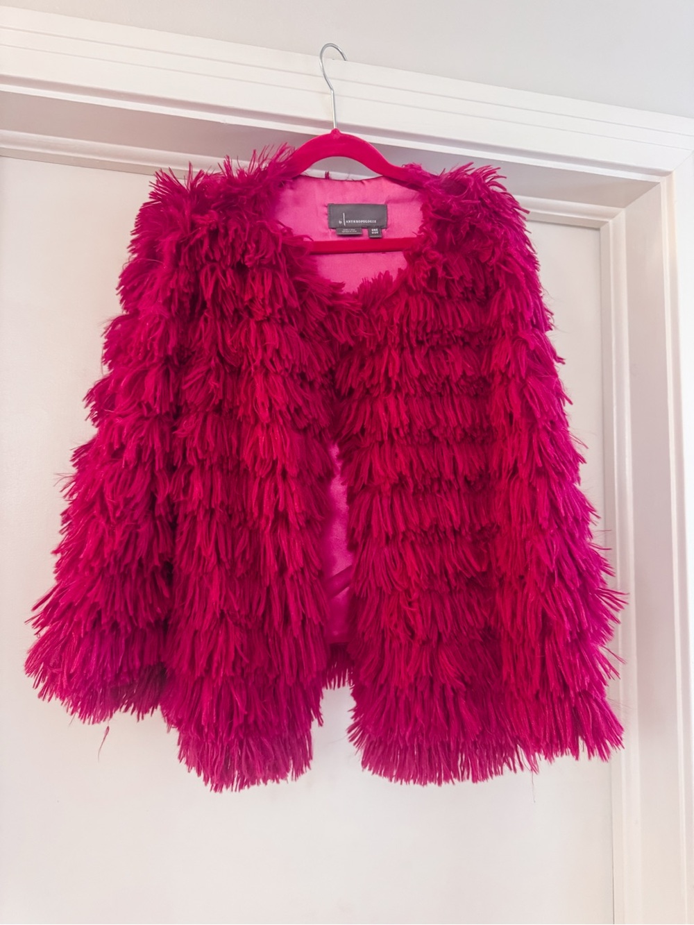 Bu Anthropologie Faux Fur Cape - Picture 4 of 4